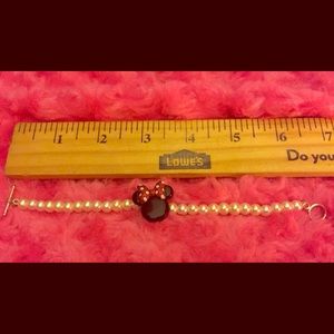 Girls White Glass Bead Bracelet